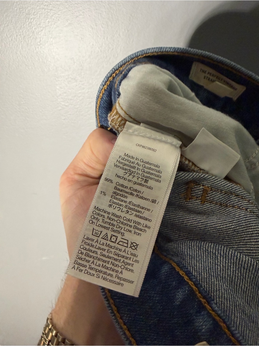 Madewell The Perfect Vintage Straight Jean in Mayfield Wash Size 26 - Picture 6 of 7